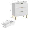 3 Drawer Dresser for Bedroom, Large Nightstand Chest of Drawers, Modern Wood Storage Dresser Organizer - 2 of 4