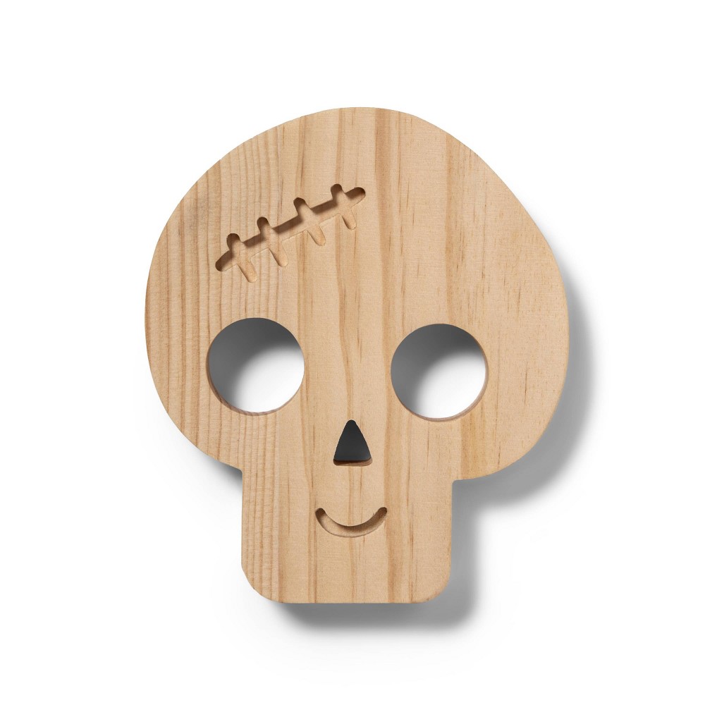 Wood Skull - Mondo Llama