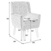 29.6"Modern Soft Velvet Material Ergonomics Accent Chair,Green - 2 of 4