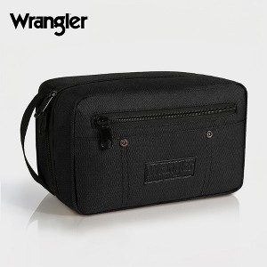 Wrangler Travel Toiletry Bag for Men, Water-Resistant Men's Shaving Kit Bathroom Organizer, Oxford Fabric Tech Kit Bathroom Organizer - 1 of 4