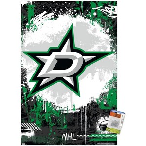 Trends International NHL Dallas Stars - Maximalist Logo 23 Unframed Wall Poster Prints - 1 of 4