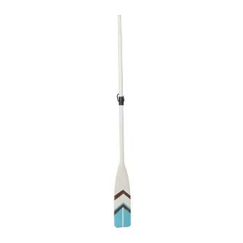 Wood Paddle Novelty Canoe Oar Wall Decor with Arrow and Stripe Patterns - Olivia & May