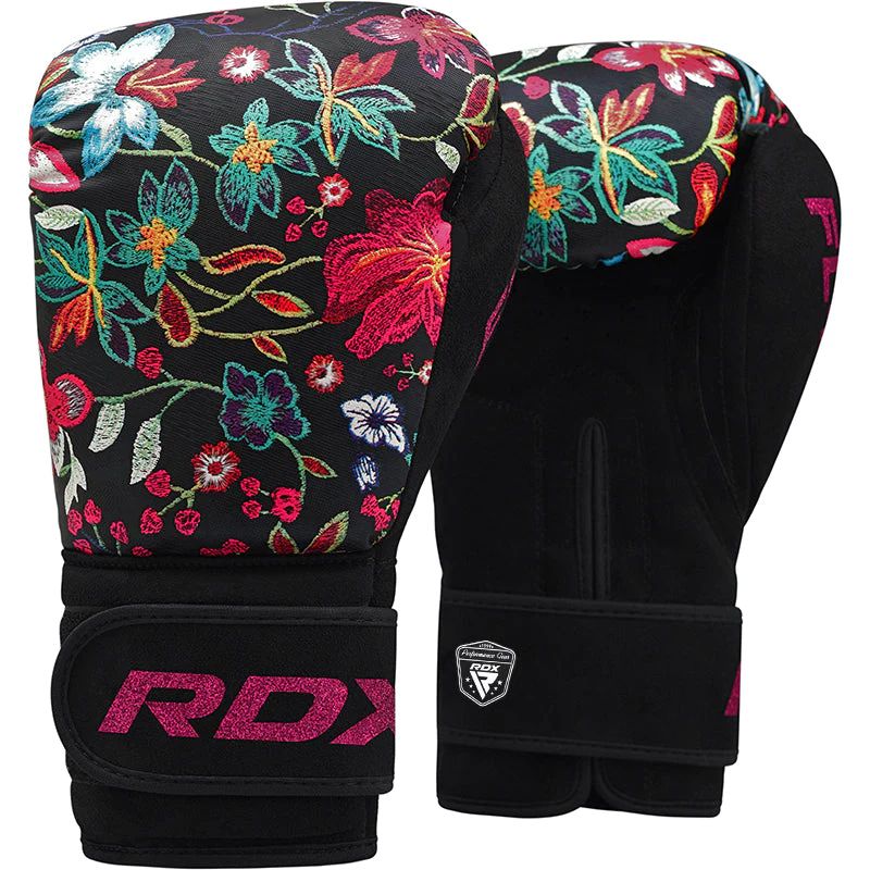 RDX Sports Floral Boxing Sparring Gloves - Premium Quality Gloves for Professional/Amateur Boxers, Training, Sparring, Heavy Bag Work, Kickboxing, 1 of 8