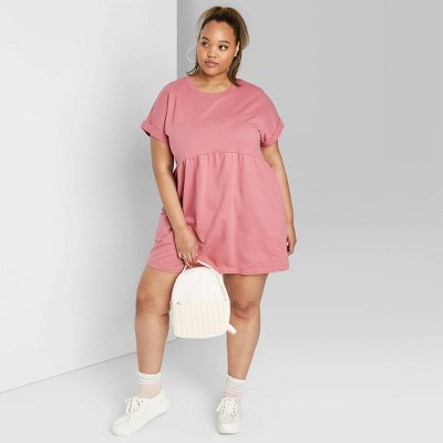 pink babydoll dress plus size