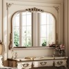 BEAUTYPEAK Arched Vintage Baroque Bathroom Vanity Mirrors - 2 of 4