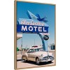 Amanti Art Blue Swallow Motel by Bethany Young Canvas Wall Art Print Framed - 2 of 4