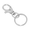 Unique Bargains Metal Alloy Lobster Clasp Glossy Surface Key Fob Keyring Silver Tone 1 Pc - 2 of 4