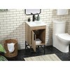 Elegant Lighting 18 inch single bathroom vanity in natural oak - image 4 of 4