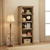 Farmhouse Book Shelf with Storage Open Display Bookshelves - 3 of 4