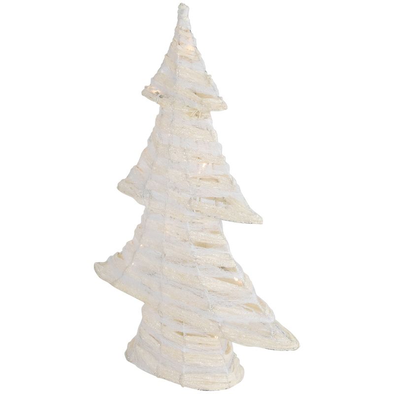 Northlight 18.5" Cream Battery Operated LED Lighted Christmas Tabletop Tree, 3 of 7