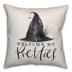 Creative Products Welcome My Pretties 16x16 Indoor / Outdoor Pillow - 1 of 3