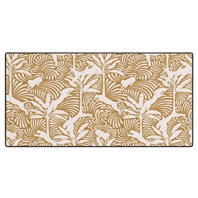 evamatise Big Cats and Palm Trees Jungle Desk Mat - Deny Designs