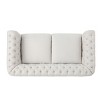 NicBex 61.8 Inch Loveseat,Modern Chesterfield Fabric Loveseat Sofa with Nailhead Accents,Upholstered 2-Seater Couch for Living Room - 4 of 4
