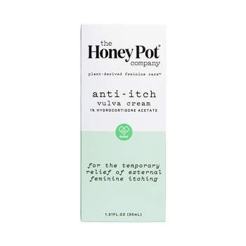 The Honey Pot Anti-Itch Cream with 1% Hydrocortisone - 1.01 fl oz