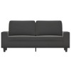 vidaXL 2-Seater Sofa Dark Gray 55.1 in. Microfiber Fabric - 3 of 4