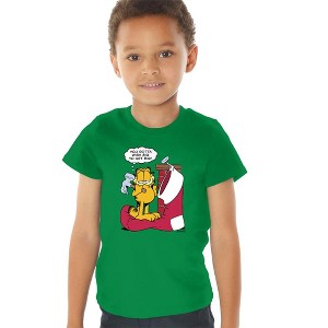 Toddler Boys' Garfield Wish Big T-Shirt (4T) Kelly Green - 1 of 4