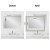 Amanti Art Mirror Makeover Bathroom Mirror Frame Border Kit - Fully Assembled Peel and Stick Frame - Mirror NOT Included - Flair Trim - 4 of 4