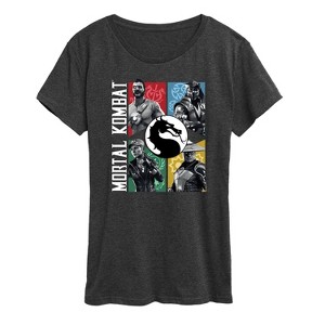 Women's - Mortal Kombat - Character Grid Short Sleeve Graphic T-Shirt - 1 of 4