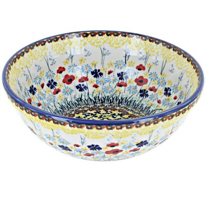 Blue Rose Polish Pottery Prairie Garden Cereal/soup Bowl : Target