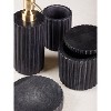 Roksana Black Marble Bath Accessories, Set of 4 - 3 of 4