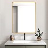 Lyngins 24x32 Inch Bathroom Mirrors,Rectangle Wall Mirrors,4mm HD Glass Mirrors,Aluminum Alloy Anti-rust Vanity Mirrors for Bathroom,Bedroom - 2 of 4