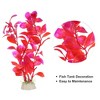 Unique Bargains Plastic Artificial Water Plants Aquarium Decorations Red 7.28" Heigh 3 Pcs - 3 of 4