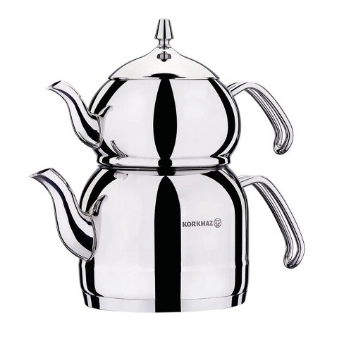 Pinky Up Martha Double Walled Stainless Steel Press Pot Tea And Coffee Maker,  Loose Leaf Tea Accessories French Press Brewer, 34 Oz, Set Of 1, White :  Target