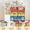 Children's Storage Rack Organizing Bookshelf for Playrooms Storage Bookshelf for Boys', Girls', and Baby Rooms Craft Room Bookshelf - 2 of 4