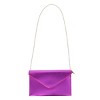 CTM Women's Glossy Metallic Envelope Wristlet Clutch Handbag - 2 of 4