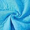 Boho Quilt Twin Size 100 Cotton Lightweight Reversible Bed Blanket Blue Striped Throw for Couch Sofa 59’’ X 79’’ - 4 of 4