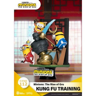 Minions Kung Fu Training Diorama Set with Punching Dummy