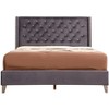 Passion Furniture Julie Light Tufted UpholsteLow Profile Full Panel Bed - 2 of 4
