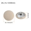 Unique Bargains DIY Craft Metal Shank Cotton Covered Round Sewing Buttons 20 Pcs - 2 of 4
