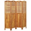 vidaXL Acacia Wood Room Divider - 4-Panel, Foldable, Easy to Store, Versatile Usage, Ideal for Bedroom and Living Room Divisions - 63.8"x0.8"x70.9" - 4 of 4