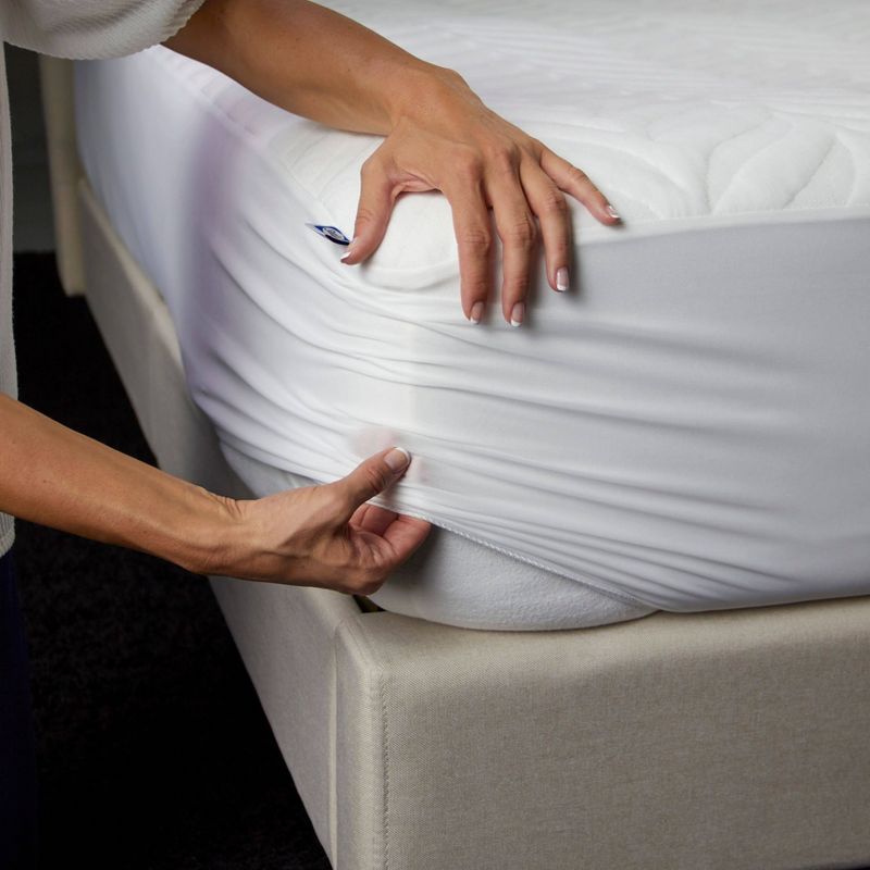 FLEX Rayon from Bamboo Mattress Protector - Sealy, 4 of 7