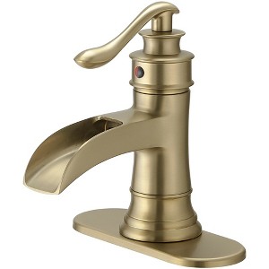 BWE Single Hole Single-Handle Low-Arc Bathroom Faucet - 1 of 4