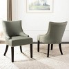 Lotus Kd 19" H Dining Chair With Nail Head Trim (Set of 2) - MCR4700 - Safavieh Couture - 3 of 4