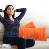 Cheer Collection Luxurious Faux Fur Throw Pillows Set of 2 - Rust (12" x 20") - 3 of 4
