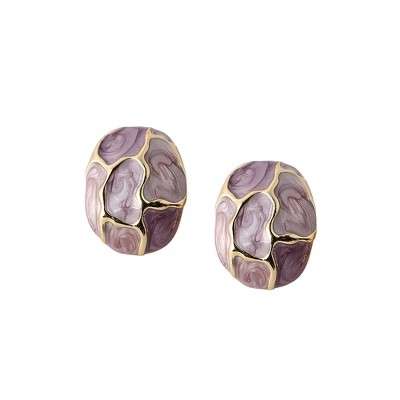 SOHI Women's The Veined Stud Earrings