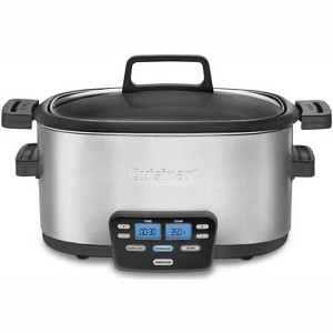Cuisinart 6 Quart 3-In-1 Cook Central Multicooker Slow Cooker Steamer, MSC-600 - 1 of 4