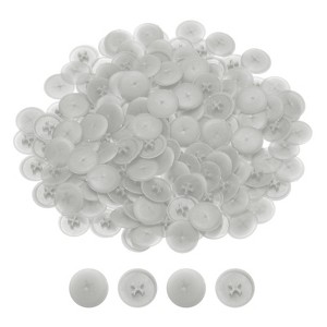 Unique Bargains Plastic Decoration Furniture White Screw Cap Covers - 1 of 3
