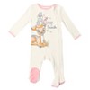 Disney The Aristocats Bambi Baby Girls 3 Pack Zip Up Sleep N' Play Coveralls Newborn to Infant - 2 of 4