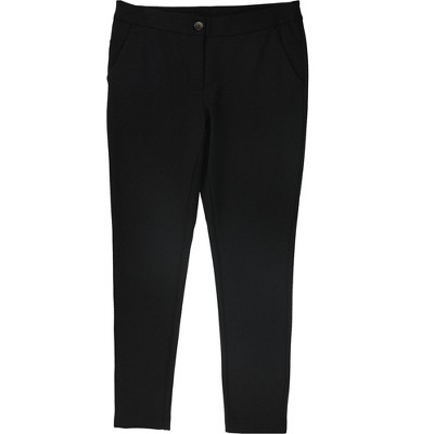 Alfani Womens Solid Casual Trouser Pants