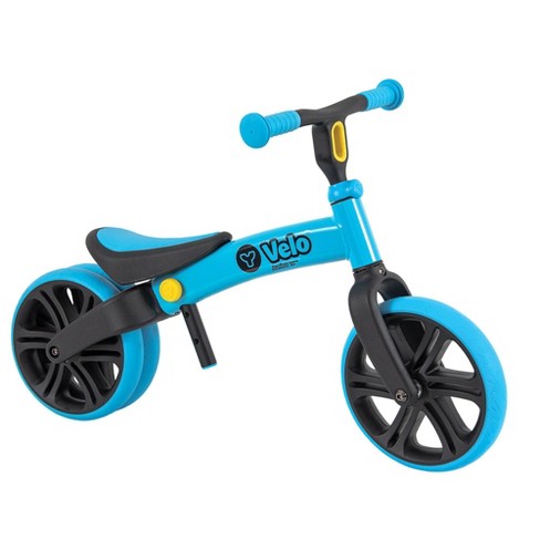 Yvolution Y Velo Junior 9 Kids Balance Bike With Dual Rear Wheels Blue Target