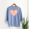 Simply Sage Market Women's Garment Dyed Graphic Sweatshirt Book Lover Heart - 2XL - BlueJean - 2 of 2