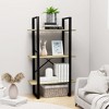 vidaXL Storage Shelf Sonoma Oak Engineered Wood and Metal Medium - 2 of 4