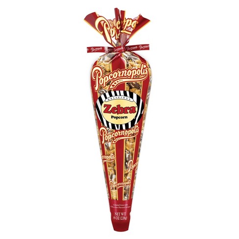 Popcornopolis Zebra Cone - 8oz - image 1 of 3