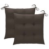 vidaXL Rocking Chair with Taupe Cushion Solid Teak Wood - 2 of 4
