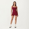 Anna-Kaci Active Women's High Waist Stretch Fit Athletic Shorts with Smooth Seam Detailing and Supportive Fabric - 3 of 4