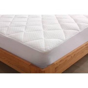 St. James Home King Cool Knit Mattress Pad White: Polyester, Fits Up to 20" Depth, OEKO-TEX Certified - 1 of 3